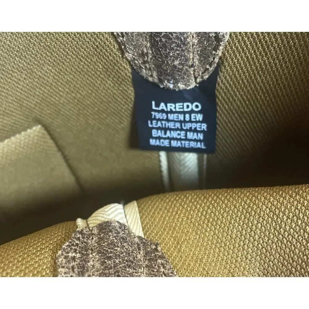 LAREDO MEN'S CAMO USA COWBOY BOOTS SIZE 8EW NEW IN BOX 7969